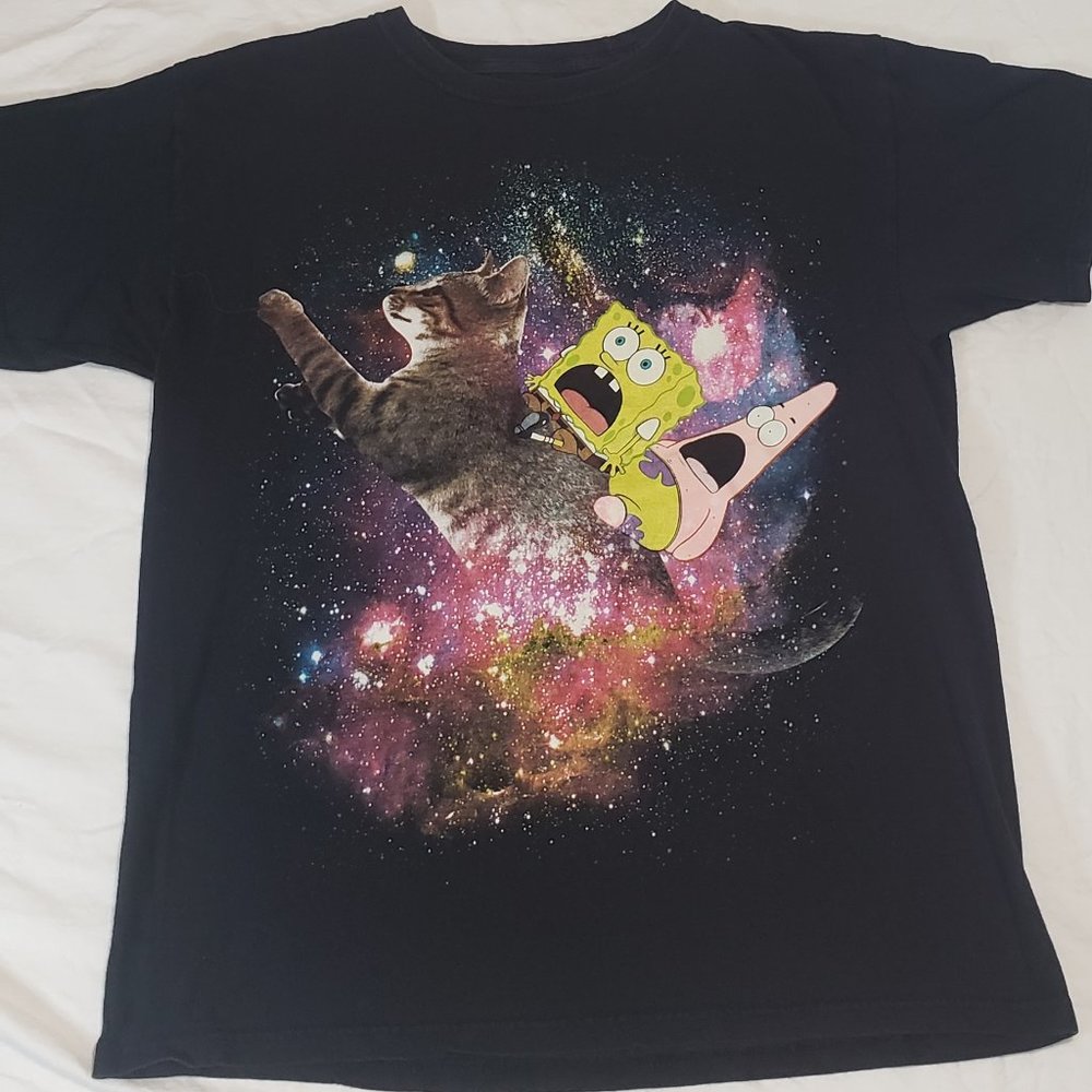 SPONGEBOB SQUAREPANTS AND PATRICK ON CAT